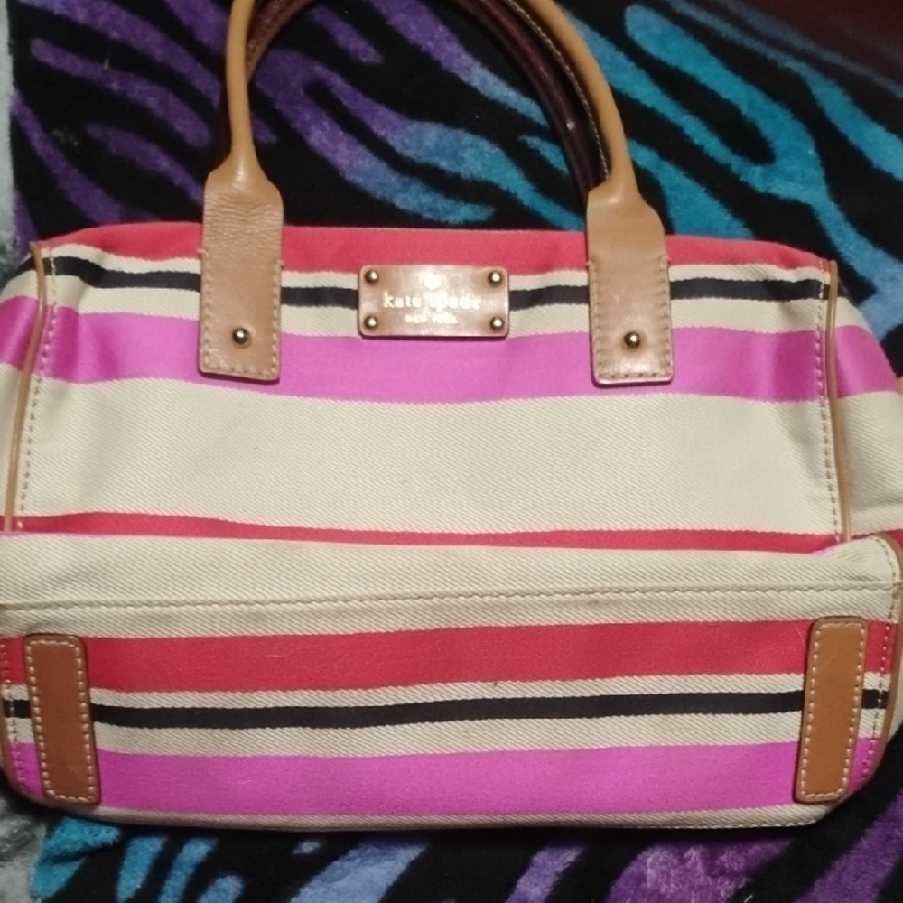 Kate Spade Striped Pink and Tan Women's Bag